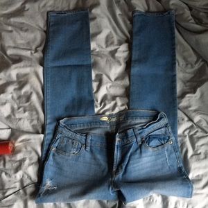 Distressed jeans